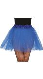 Tutu met Glitters Blauw 40cm Dames