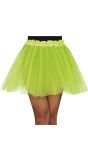 Tutu met Glitters Lichtgroen 40cm Dames