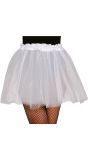 Tutu met Glitters Wit 40cm Dames