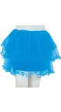 Tutu met Ruches Blauw 30cm Meisjes