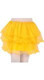 Tutu met Ruches Geel 30cm Meisjes