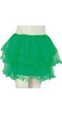 Tutu met Ruches Groen 30cm Meisjes