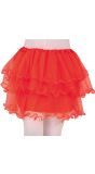 Tutu met Ruches Rood 30cm Meisjes