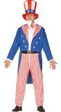 Uncle Sam Amerika Kostuum Mannen
