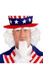 Uncle Sam Pruik met Baard en Wenkbrauwen