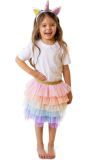 Unicorn Regenboog Rok met Haarband Meisjes