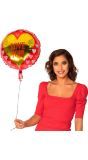 Valentijnsdag Love You Folie Ballon