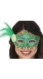 Venetiaans Oogmasker Groen
