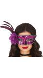 Verenmasker Lila Venetiaans Carnaval