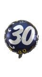 Verjaardag 30 Feestelijk Folieballon Blauw