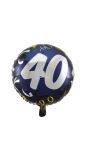 Verjaardag 40 Feestelijk Folieballon Blauw