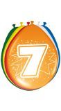 Verjaardag 7 Jaar Ballonnen 8 Stuks