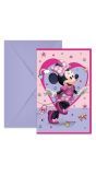 Verjaardag Uitnodigingskaarten Minnie Junior