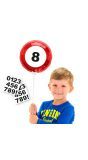 Verjaardag Verkeersbord Mini Folieballon met Stickers