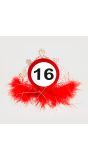 Verkeersbord 16 Jaar Verjaardag Tiara