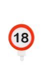 Verkeersbord 18 Jaar Taartkaars