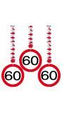 Verkeersbord 60 Jaar Hangende Versiering