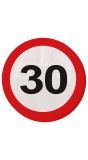 Verkeersbord Verjaardag 30 Jaar Servetten 20 Stuks