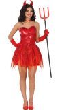 Verleidelijke Sexy Rode Duivel Kostuum Vrouwen