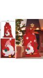 Versierde Kerst Cadeau Zak Rood