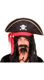 Vilten Piratenhoed met Doodskop