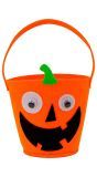 Vilten Pompoen Trick Or Treat Emmer Oranje