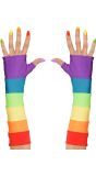 Vingerloze Gay Pride Handschoenen
