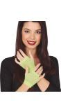 Vingerloze Handschoenen Neon Groen