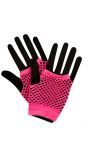 Visnet Handschoenen Roze