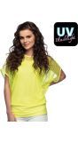 Visnet Top Neon Geel Dames