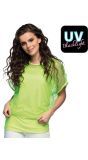 Visnet Top Neon Groen Dames