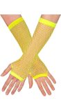 Visnet Vingerloze Handschoenen Neongeel