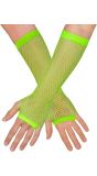 Visnet Vingerloze Handschoenen Neongroen