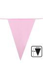 Vlaggenlijn Plastic Lichtroze