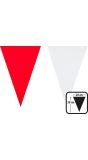 Vlaggenlijn Plastic Rood Wit