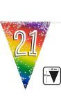 Vlaggetjes 21 Jaar Regenboog