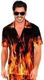 Vlammende Party Shirt Heren