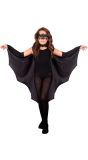 Vleermuis Cape Halloween Zwart Meisjes