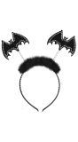 Vleermuis Haarband Zwart Dames Heren