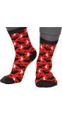 Vleermuis Sokken Halloween Kind Rood Zwart