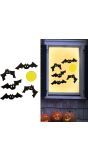 Vleermuizen Halloween Gel Raamstickers