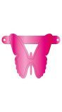Vlinder Banner Magenta