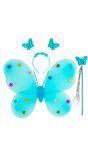 Vlinder Fee Verkleedset Blauw
