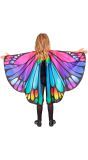 Vlinder Vleugels Meisjes met Oogmasker 100x70 Cm