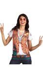 Vredelievend Hippie Shirtje Dames