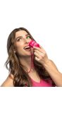 Vrijgezellenfeest Ketting shotglaasje Roze