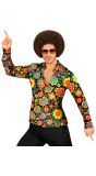Vrolijke Bloemen Hippie Shirt Heren