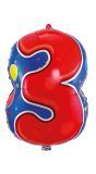 Vrolijke Verjaardag 3 Jaar Folieballon