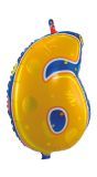 Vrolijke Verjaardag 6 Jaar Folieballon