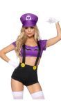 Waluigi Kostuum Dames